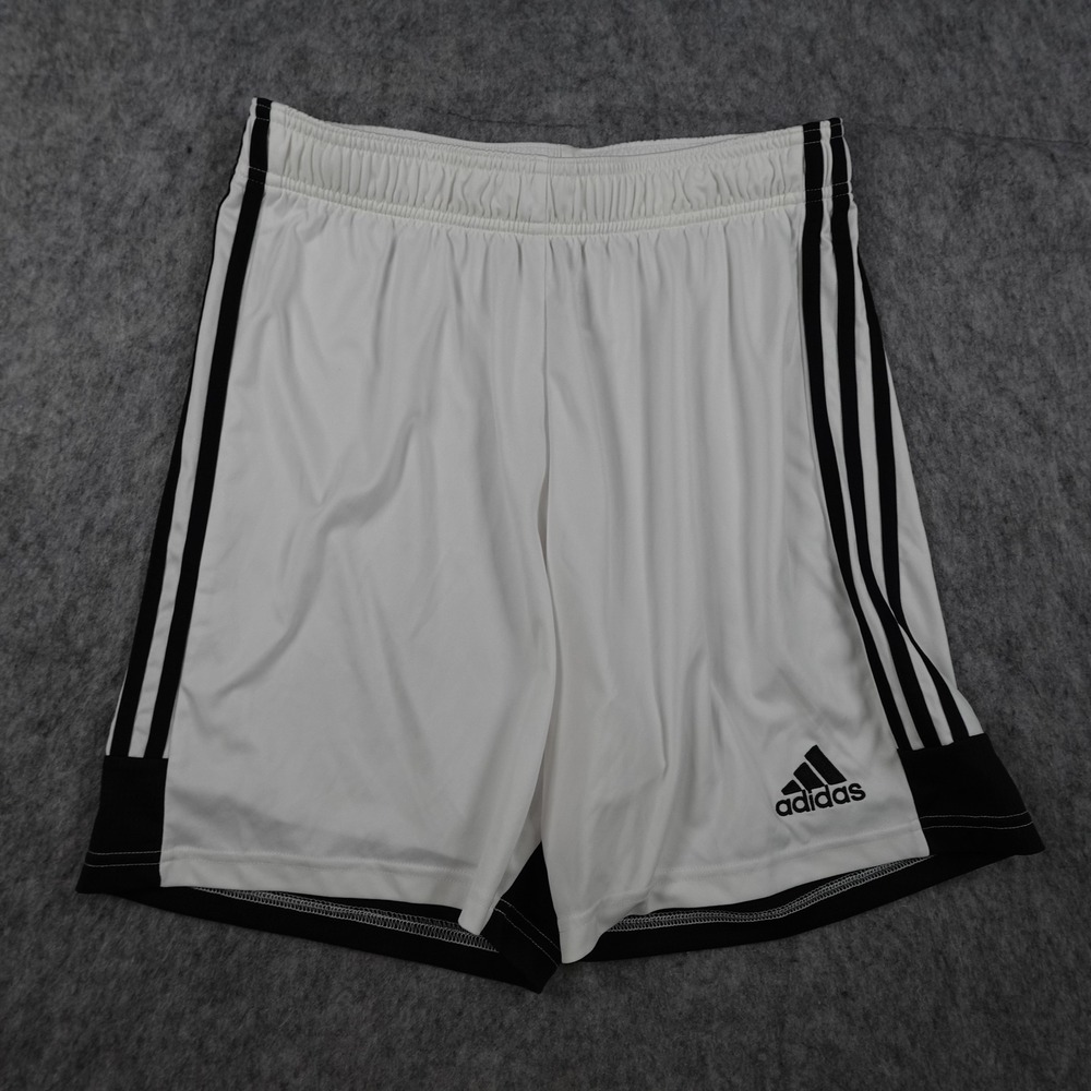 Adidas Shorts Mens Medium White Black Tastigo 19 Soccer Aeroready Soccer 7"
